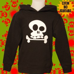 Gribouillette, enfant, sweat capuche bio équitable