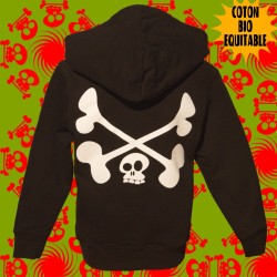 Gribouillette, enfant, sweat capuche bio équitable