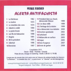 Prince Ringard "Alerta Antifachista" CD + DVD 2013