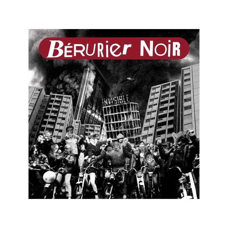 BERURIER NOIR "INVISIBLE" LP Vinyle Transparent (2005 Réed 2014)