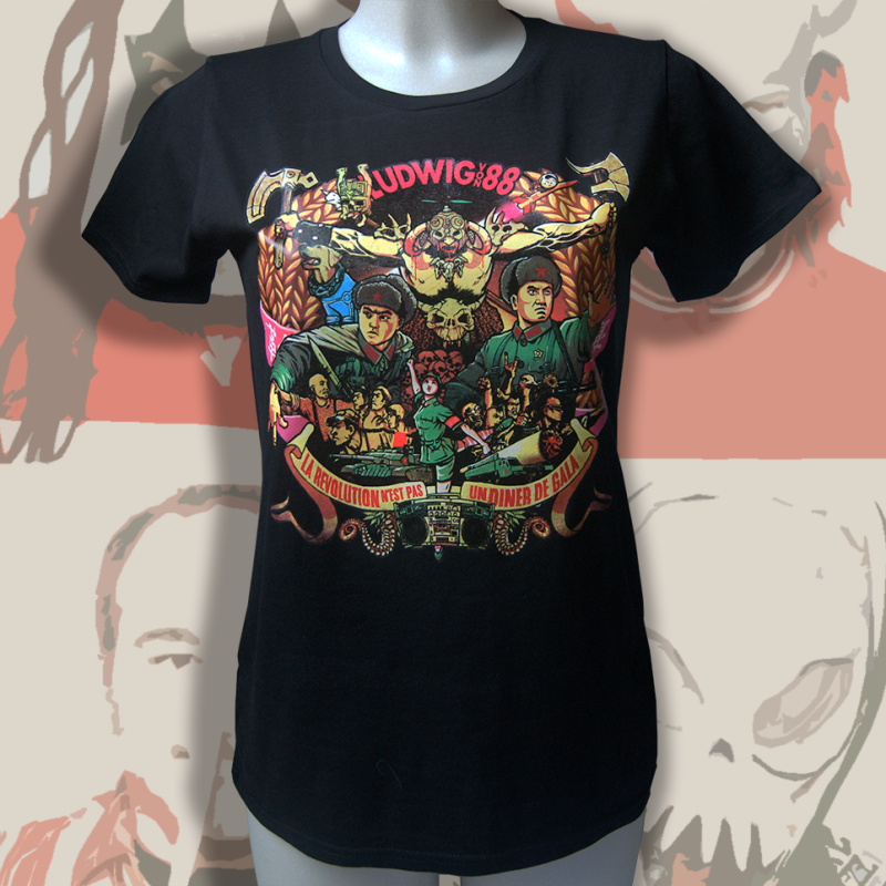 LUDWIG VON 88 la révolution... t-shirt femme en coton bio-equitable