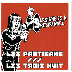 ANARTISANART-Les mauvais garçons font bonne impression LES PARTISANS //LES TROIS HUIT "Assigne.es a resistance" vinyle 45t