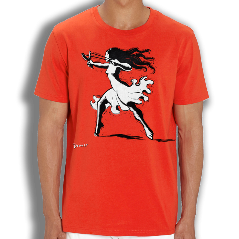 DROOKER Slingshot t-shirt unisexe en coton bio équitable