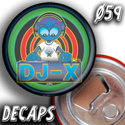 ANARTISANART les mauvais garçons font bonne impression COSMIX MAT DJ-Mix badges-décaps-magnets