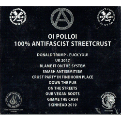 ANARTISANART Les mauvais garçons font bonne impression oi polloi "100% ANTIFASCIST STREETCRUST" CD