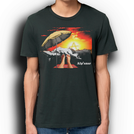 ALPANAR t-shirt taille unisexe en coton bio-equitable
