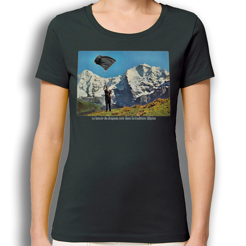 LANCER DU DRAPEAU NOIR t-shirt femme en coton bio