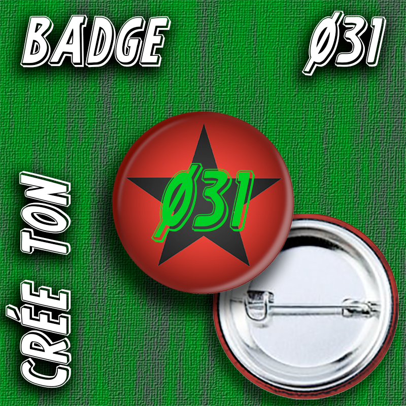 personnalisation BADGE Ø31 mm