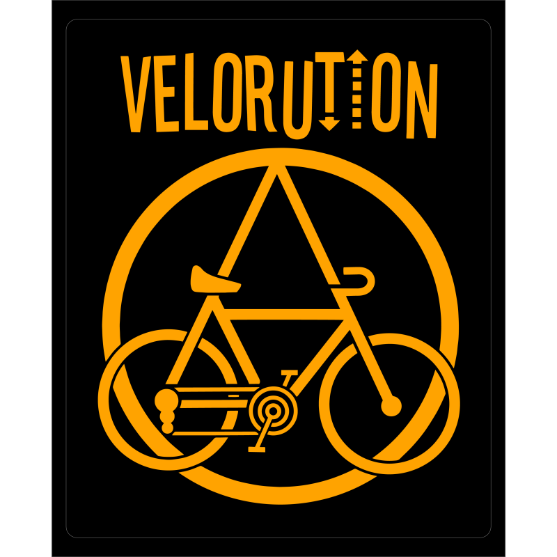 VELORUTION Stickers 8cm orange