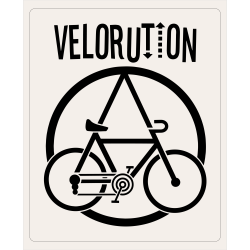 VELORUTION Stickers 8cm beige