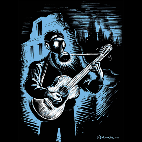 ANARTISANART les mauvais garçons font bonne impression DROOKER Troubadour sweat unisexe en coton bio équitable