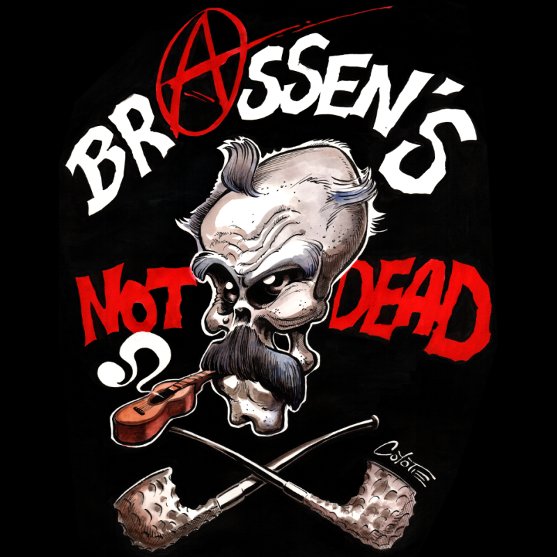 copy of BRASSEN'S NOT DEAD Coyote 1 T-Shirt taille masculine en coton bio-équitable