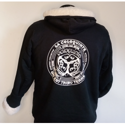 Les Mauvais Garçons Fond Bonne Impression Coloquinte Sweat Zip fourré Unisexe coton-bio équitable