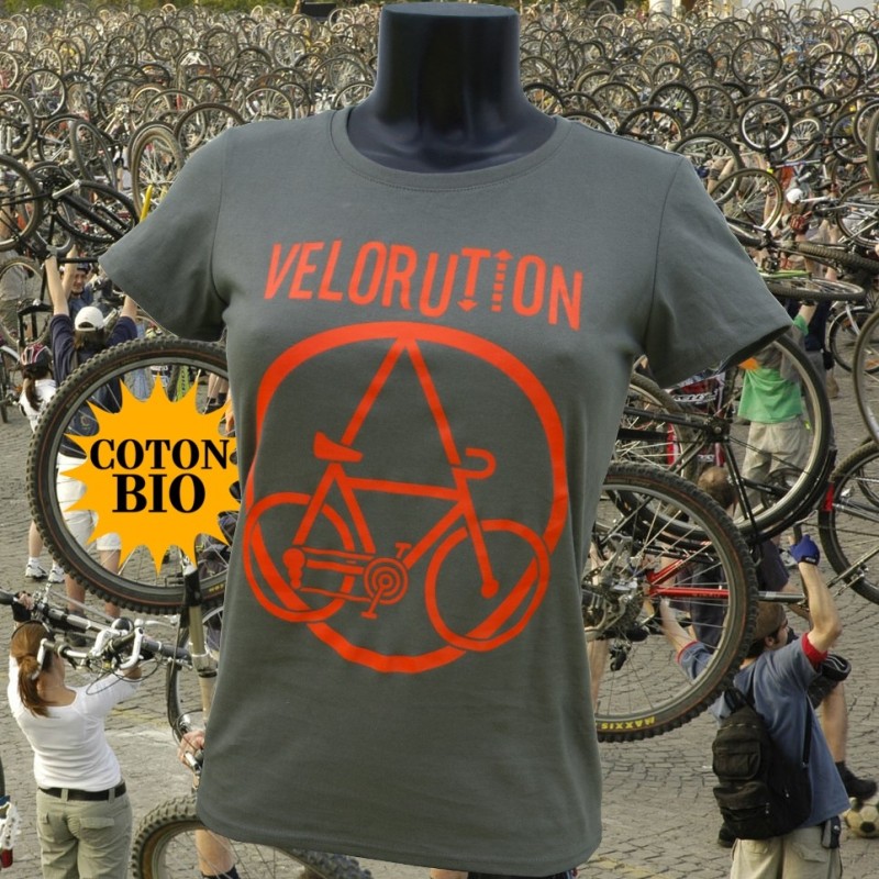 Vélorution - T-Shirt bio kaki