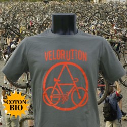 VÉLORUTION t-shirt unisexe en coton bio-équitable