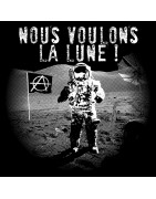 Clochtard Crasvat - Vêtement Punk, rock et anarchiste - Tous les modèles "Nous voulons la Lune"